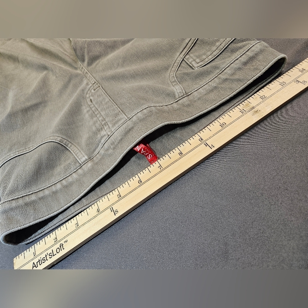 SPANX JEAN-ISH ANKLE Gray Pull On Shaping Stretch Denim Leggings  Size M - Picture 11 of 11